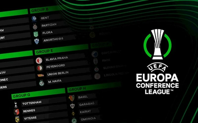 Europa Conference League gồm 32 đội từ vòng bảng
